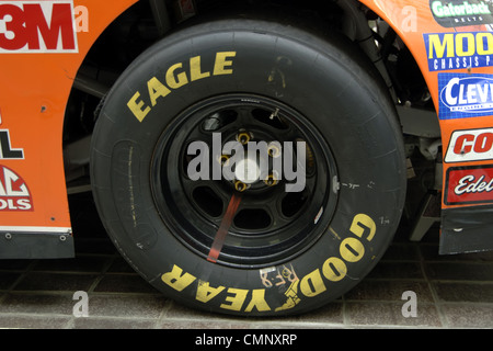 Inside the Hall of Fame Museum with it's exhibition of racing cars and meorabilia. Stock Photo