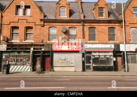 Derelict shops Stock Photo