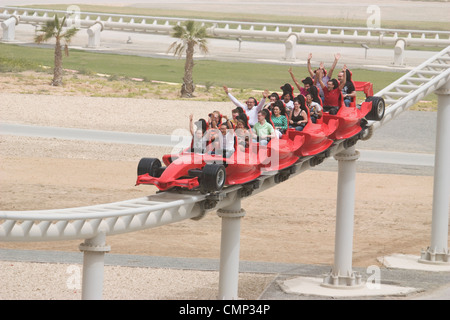 Formula Rossa, the fastest roller coaster in the world in Ferrari World ...