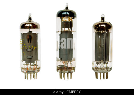 Old vacuum tubes Stock Photo