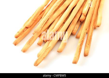 Breadsticks isolated over white background Stock Photo