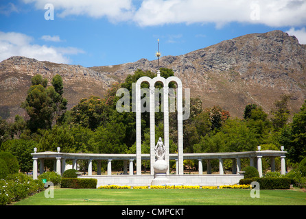 French Huguenot Memorial Monument, Franschhoek, South Africa, With Blue ...