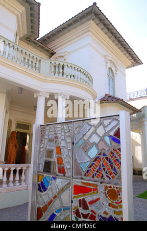 Lima Peru,Barranco,Avenida El Libertador San Martin,art,furniture gallery,Artesanos Don Bosco,religious non profit,skilled artisans,glass mosaic,outsi Stock Photo