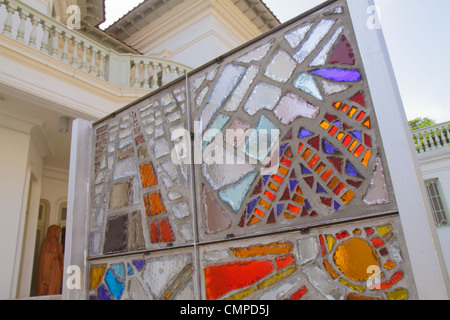 Lima Peru,Barranco,Avenida El Libertador San Martin,art,furniture gallery,Artesanos Don Bosco,religious non profit,skilled artisans,glass mosaic,outsi Stock Photo