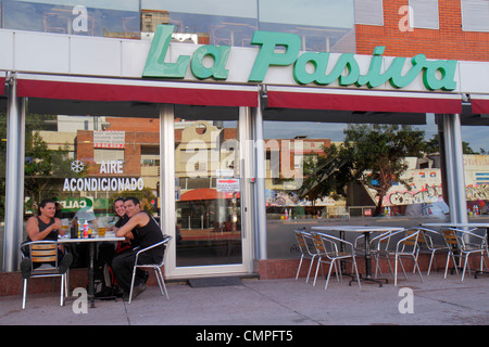 Uruguay,Montevideo,Avenida General Fructuoso Rivera,La Pasiva,restaurant restaurants food dining cafe cafes,cuisine,food,dining,chain,sign,signs,exter Stock Photo