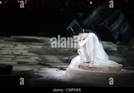 Performance of Giuseppe Verdi's opera Aida at the Royal Albert Hall, London, England, United Kingdom Stock Photo