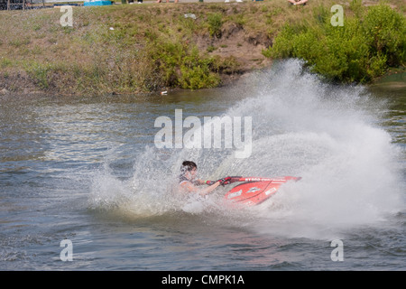 Jet ski stunt demonstration at Market Commons in Myrtle Beach South ...