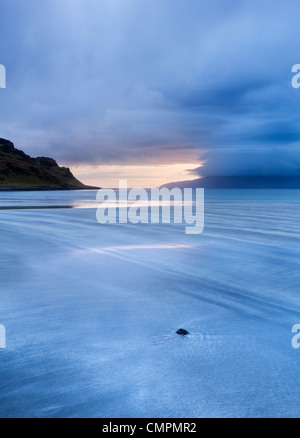 Early evening view towards Rum, Hebrides, Scotland, United Kingdom, Europe Stock Photo