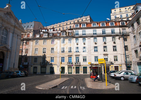 Largo do Corpo Santo square Chiado district central Lisbon Portugal Europe Stock Photo