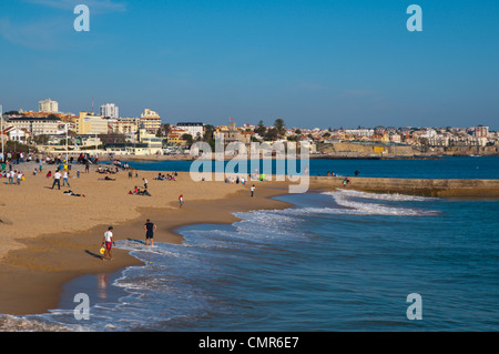 Praia da Duquesa Balnearios John David in Cascais coastal resort near Lisbon Portugal Europe Stock Photo