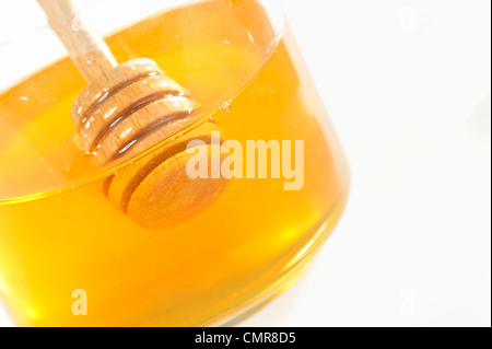 honey in jar Stock Photo