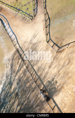 Looking down from Leith Tower in the North Downs, near Dorking, England. Stock Photo