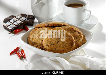 chocolate chili cookie Stock Photo