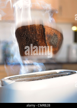 burnt toast well done Stock Photo