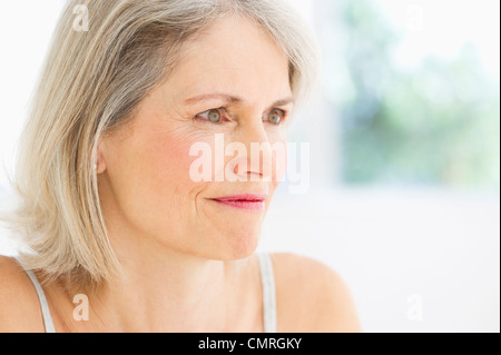 USA, New Jersey, Jersey City, Portrait of senior woman Stock Photo