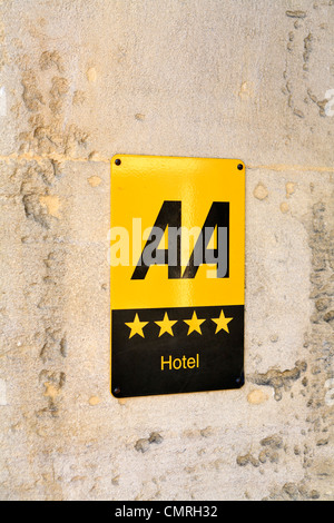 AA hotel star rating sign Stock Photo