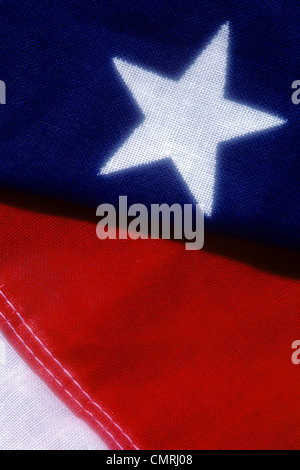 1990s SINGLE STAR AND STRIPE PORTION OF USA FLAG Stock Photo