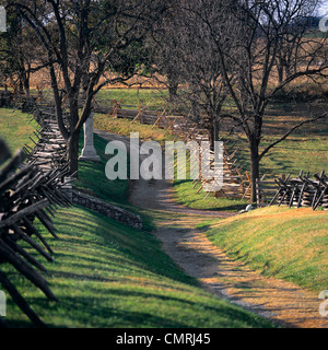 1862 SEPTEMBER 17TH BLOODY LANE BATTLE SITE ANTIETAM NATIONAL BATTLEFIELD SHARPSBURG MARYLAND USA Stock Photo