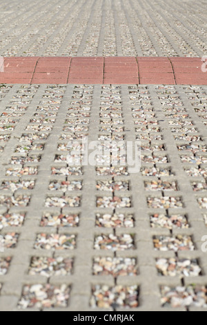 Stones of the pavement of an urban street Stock Photo
