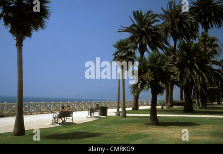 Pacific Palisades Park, Santa Monica, Los Angeles, California Stock Photo