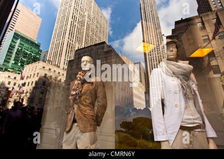 Manikins at Saks Fifth Avenue, Manhattan, New York City, New York, United States of America Stock Photo