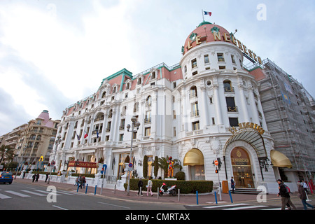 The Hotel Negresco Nice France. Entrance on Promenade des Anglais. 124685 Nice Negresco Stock Photo