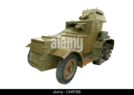 A cut out of a Crossley Mk 1 Half Tracked Armoured Car used by British forces during WW2 Stock Photo