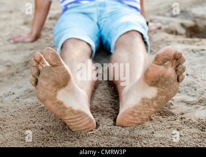 Sandy feets Stock Photo