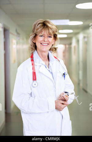 doctor in white coat Stock Photo