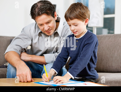 Father and son Stock Photo