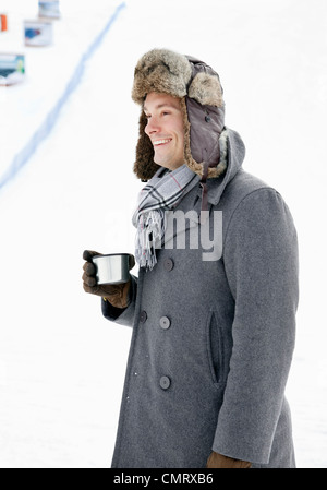 Man drinking coffee Stock Photo