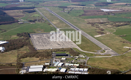 aerial view of RAF Gaydon airfield near Banbury in Oxfordshire, UK ...