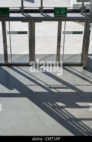 Metal Doorway as an Contemporary Architectural Element Stock Photo