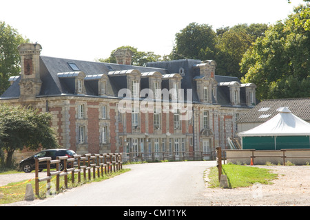 Tailleville Chateau in Normandy scene of fighting on D Day June 1944 Stock Photo