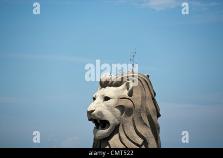 Merlion Statue on Sentosa Island, Singapore Stock Photo