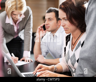 businesspeople having meeting Stock Photo