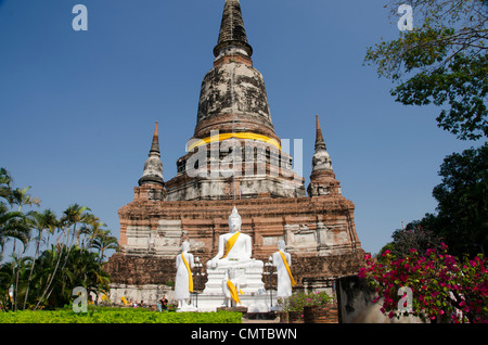 Thailand, Ayutthaya. Wat Phra Chao Phya-thai (aka Wat Yi Chai-mongkol).
