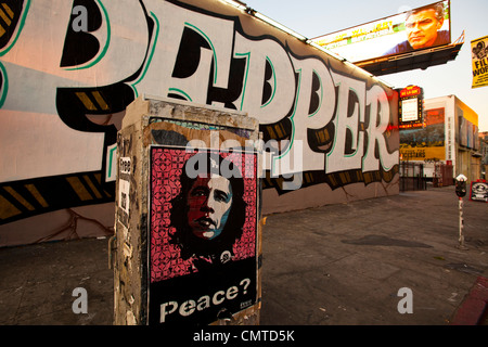 Street Art, Melrose Avenue, West Hiollywood, Los Angeles, California, USA Stock Photo