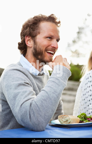 Close-up of smiling man Stock Photo