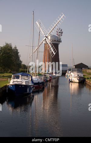 Horsey Mill in summer Stock Photo