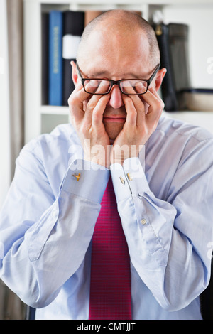 Stressed man Stock Photo