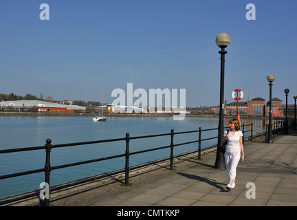 Water Front at Preston Marina Stock Photo