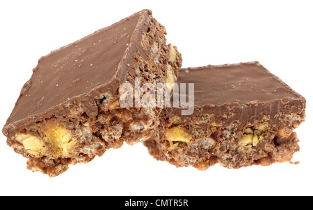 Chocolate honeycomb crispies Stock Photo
