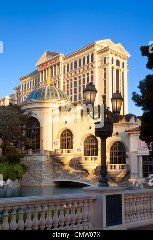 Early morning sunlight on Caesar's Palace, Las Vegas Nevada, USA Stock Photo