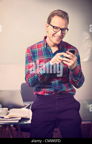 businessman using mobile phone Stock Photo