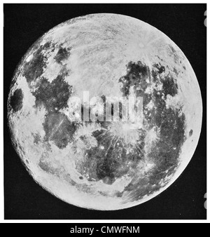 1925 Full Moon Yerkes Observatory Telescope Dr Charles G Abbot Stock Photo