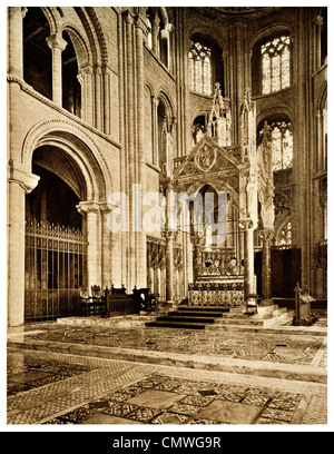 1905 Peterborough Cathedral  Cathedral Church of St Peter, St Paul and St Andrew Stock Photo