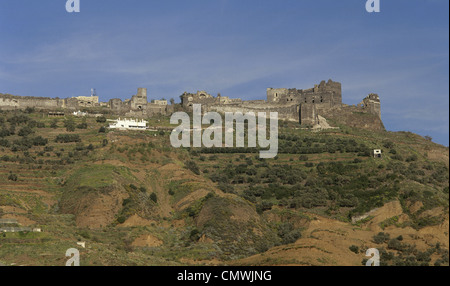 Syria. Baniyas. Margat castle, also known as Marqab from the Arabic Qalaat al-Marqab. Built in 1062. Stock Photo
