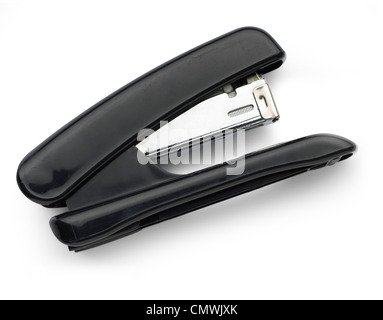 Plastic black stapler Stock Photo