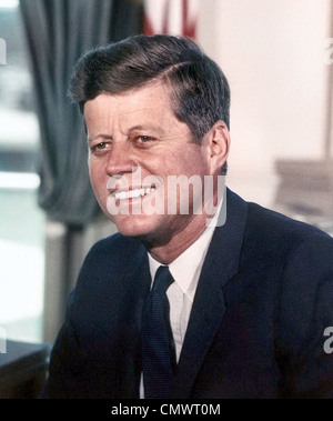 JOHN F KENNEDY (1917-1963) US President on 11 July 1963 Stock Photo